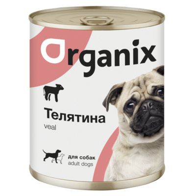 Влажный корм для собак Organix с телятиной 850 г