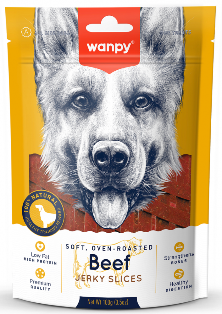 Wanpy Dog соломка из вяленой говядины 100 г