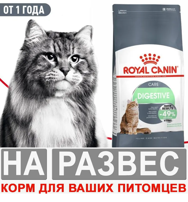 Корм Royal Canin Digestive Care РАЗВЕСНОЙ для комфортного пищеварения кошек 1 кг (Франция)
