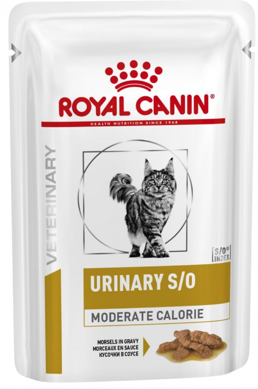 Корм для кошек ROYAL CANIN Veterinary Diet Urinary S/O Лечение и профилактика МКБ соус 85г