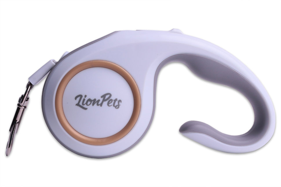 Поводок-рулетка LionPets (Зелёный-серый) PR8805-2 (Размер S длина 3 м)