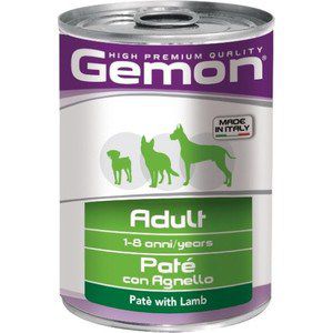 Влажный корм Gemon Dog Medium для собак паштет с ягненком  400 г
