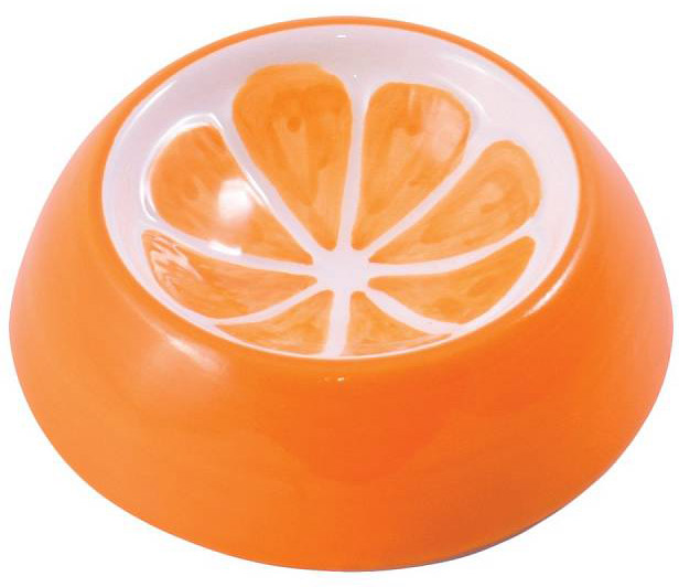КерамикАрт миска керамическая для грызунов 10 мл Апельсин