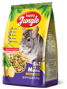 Happy Jungle, корм для шиншилл 400 г