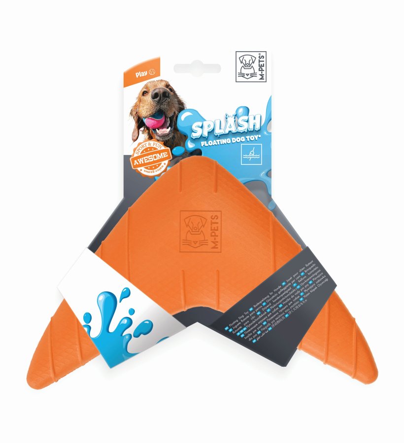 Игрушка М Петс Бумеранг плавающий SPLASH 19x23x3 см для собак