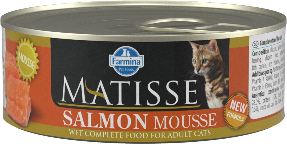 Консервы Farmina Matisse Salmon Mousse (мусс) для кошек с лососем, 85 г