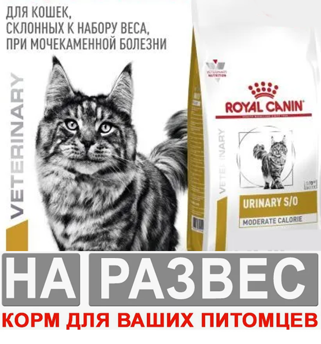 Корм Роял Канин РАЗЕСНОЙ УРИНАРИ С/О для кошек "Лечение МКБ" 1 кг