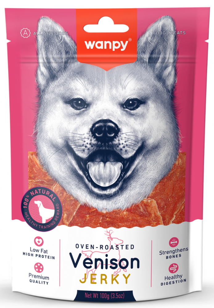 Wanpy Dog филе из оленины 100 г для собак