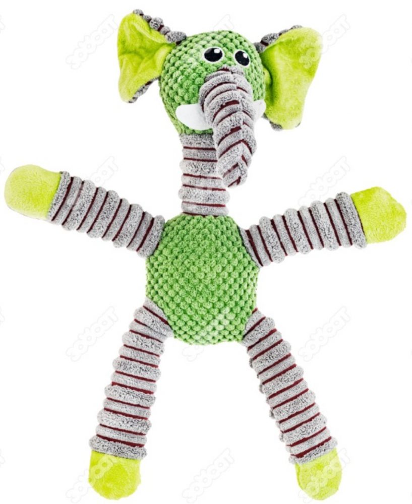 Игрушка Wogy Слон мягкая пищалка для собак, 39х33х12см