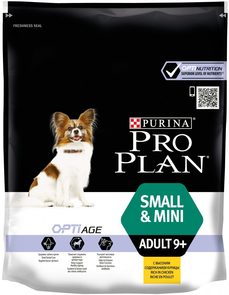 Корм Purina Pro Plan для пожилых собак мелких и карликовых пород c курицей и рисом 700 г