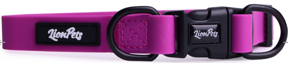 Ошейник из биотана LionPets с пластиковой пряжкой LPO-00530-6 (Фиолетовый) (Размер L обхват шеи 33-55 см, ширина 2,0 см)