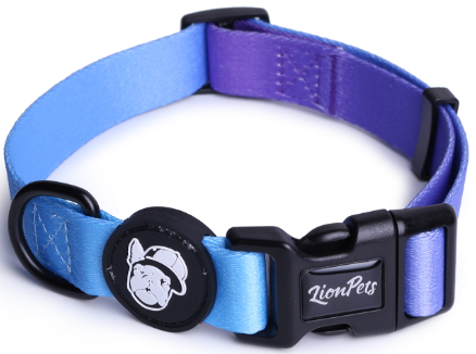 Ошейник для собак LionPets с рисунком из полиэстера LPO-00500-6 (Размер L-Обхват 40-65 см, ширина 2,5 см)