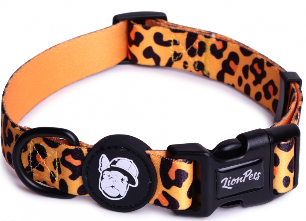 Ошейник для собак LionPets с рисунком из полиэстера LPO-00500-2 (Размер L-Обхват 40-65 см, ширина 2,5 см)