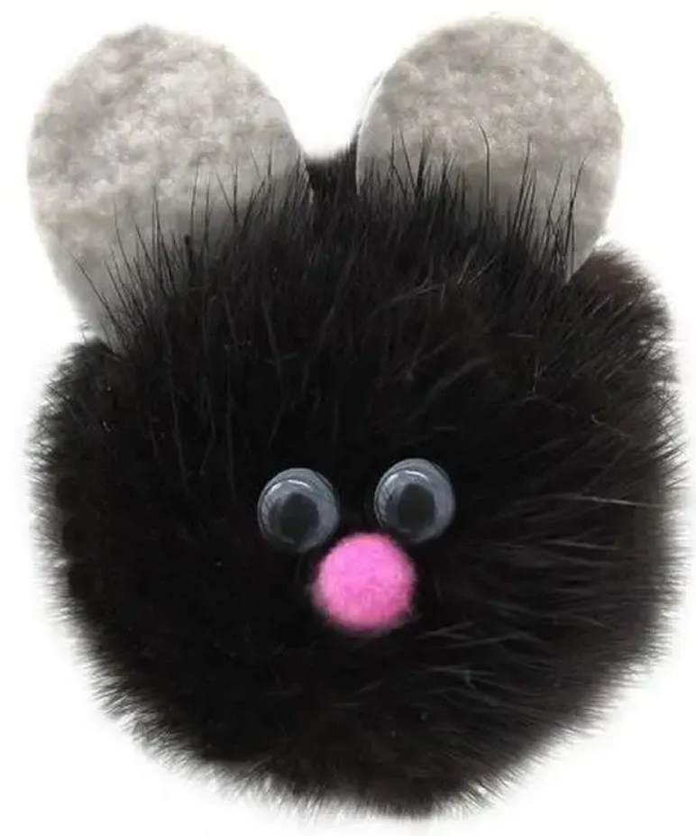 sh-07529 GoSi  Игрушка для Кошек "Ушастик Виталий" Натуральная норка