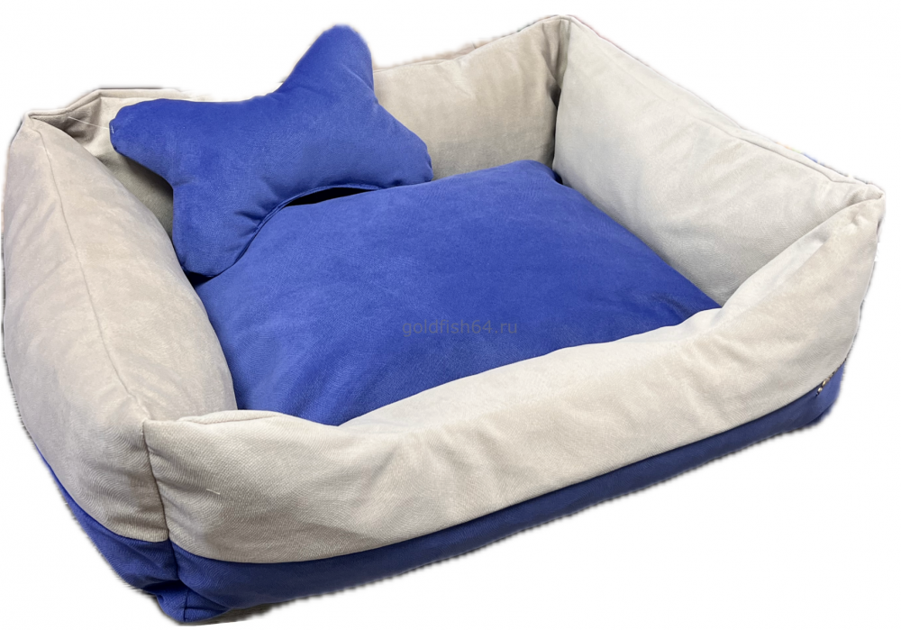 10877 Лежанка Loori Премиум бирюза 90*80*25