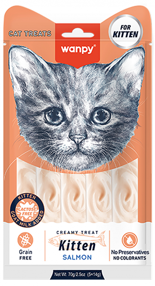 Лакомство Вампи кет Крем-суп Лосось для КОТЯТ 70 г