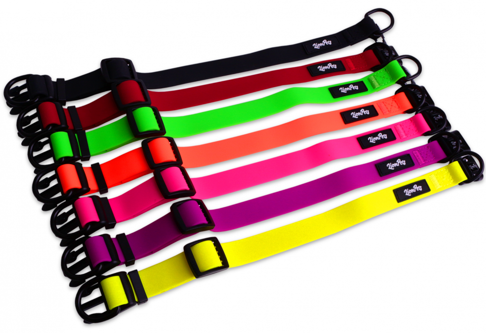 Ошейник из биотана LionPets с пластиковой пряжкой LPO-00530-6 (Фиолетовый) (Размер XL обхват шеи 40-65 см, ширина 2,5 см)