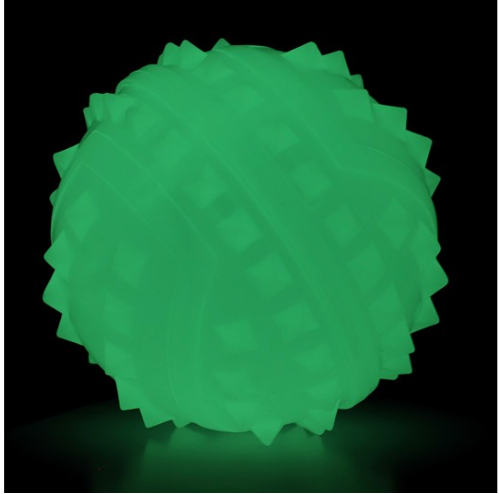 Игрушка для собак из термопластичной резины "Мяч с шипами", d84мм, серия NIGHT CITY