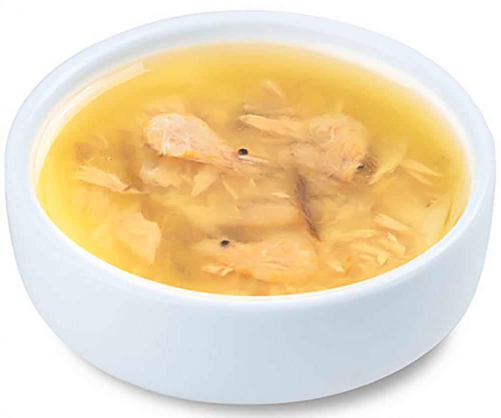 Консерва Вампи кет Паучи Бульон с тунцом и креветкой для кошек: БУЛЬОН 50 г