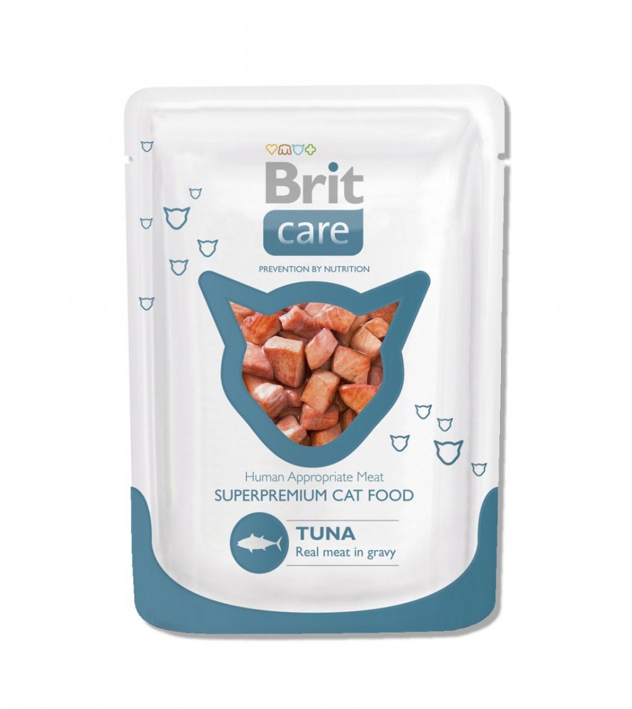 Корм Brit Care Tuna (в соусе) для кошек, с тунцом 80 г