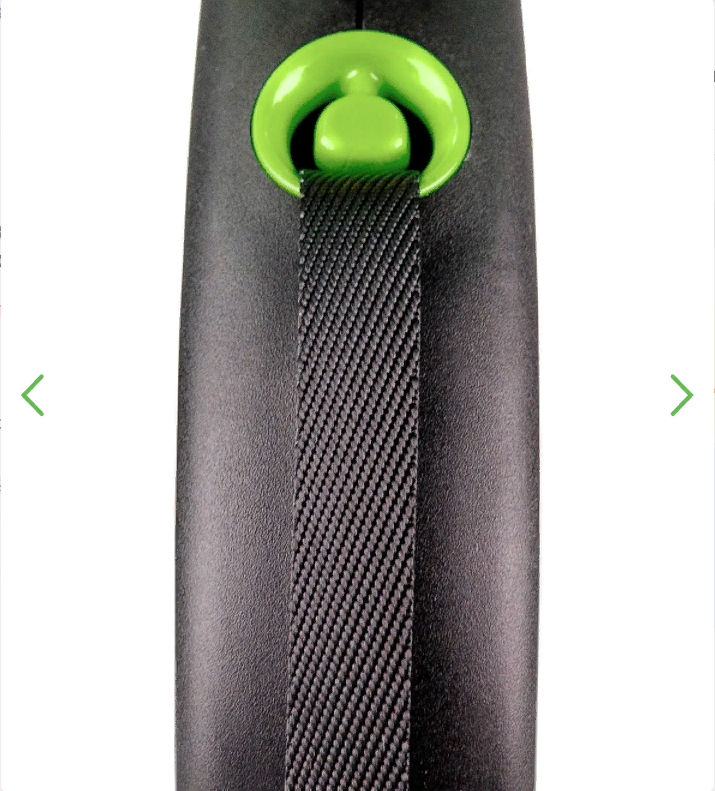 Рулетка Flexi Black Design S (до 12 кг) 5 м трос черный/зеленый