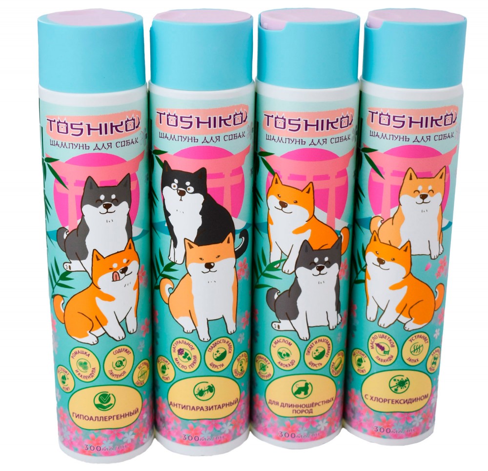 Toshiko шампунь для кошек, гипоаллергенный, 300 мл