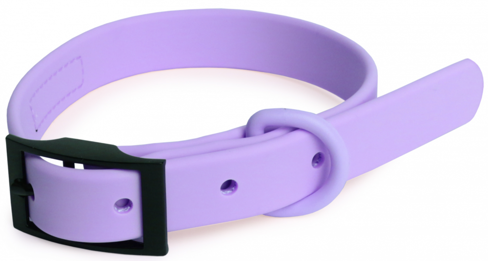 Ошейник из биотана LionPets с металлической пряжкой LPO-00520-6 (Сиреневый) (Размер XL обхват шеи 40-65 см, ширина 2,5 см)