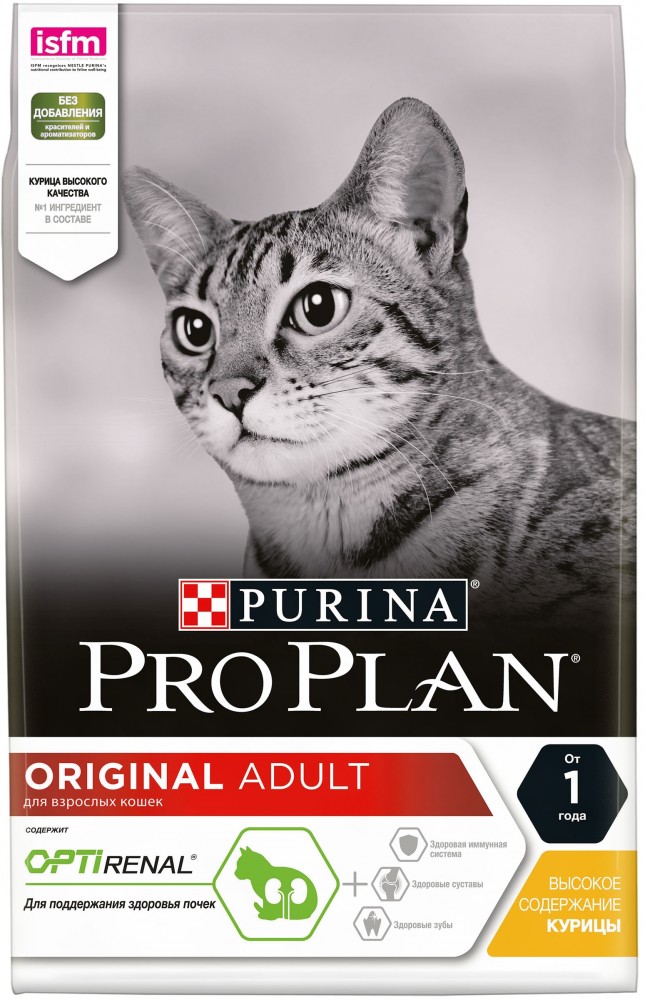 Корм для кошек Purina Pro Plan с высоким содержанием курицы 1,5 кг
