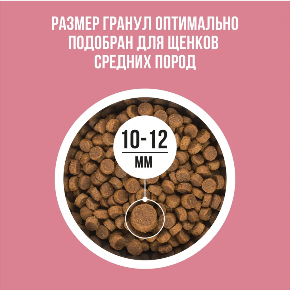 Корм Bowl wow Медиум с ягненком с рисом и брусникой для ЩЕНКОВ средних пород 2 кг