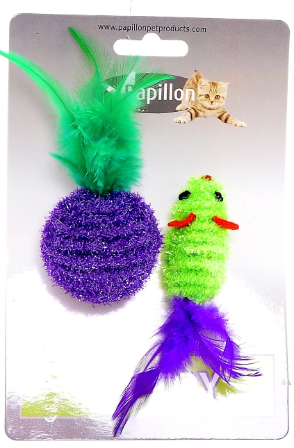 Игрушка Papillon для кошек 5+4 см В АССОРТИМЕТЕ