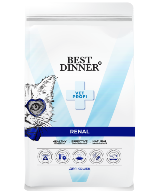 Бест Диннер Vet Profi Renal сухой корм при остр/хронич. болезни почек у взрослых кошек