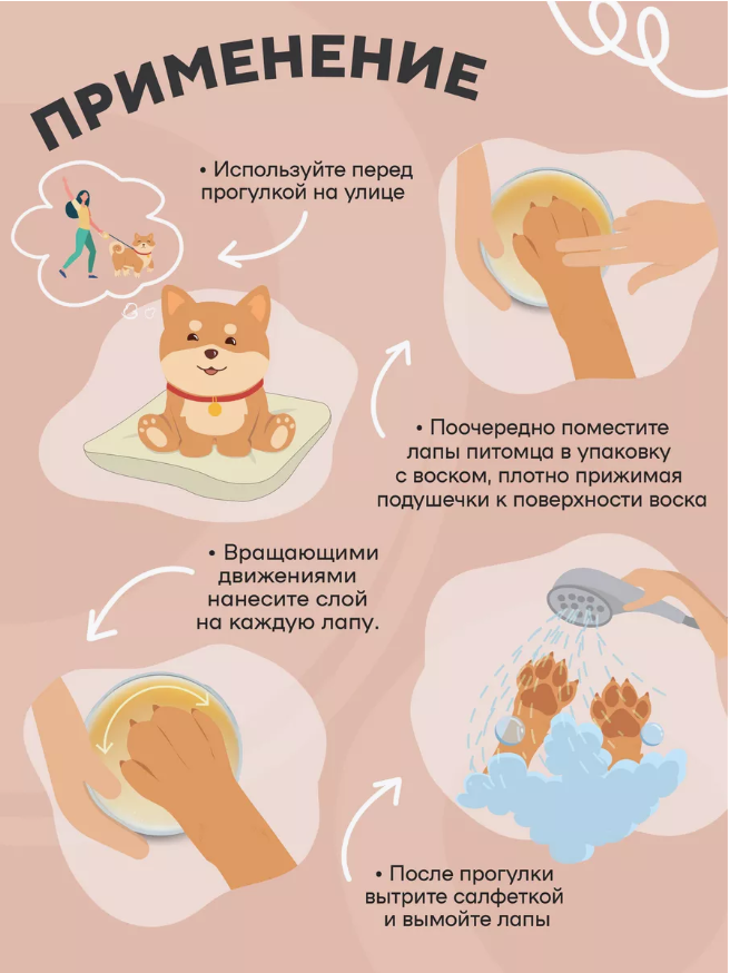Воск I Love My Pet Защитный для лап, заживляющий 150 мл