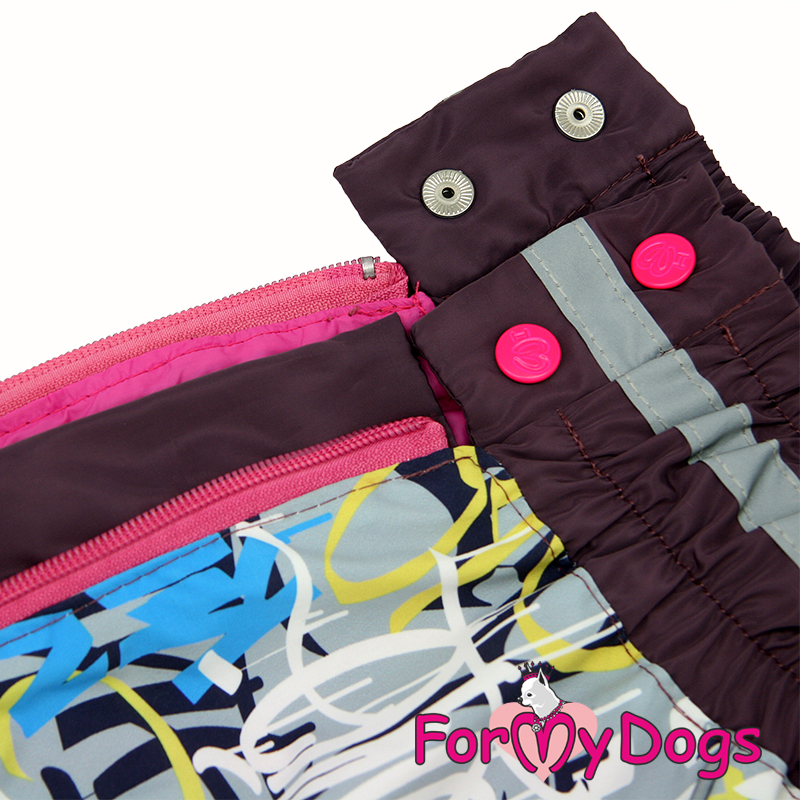 ForMyDogs Комбинезон ДОЖДЕВИК фиолетовый для девочек  C2 60*80 см