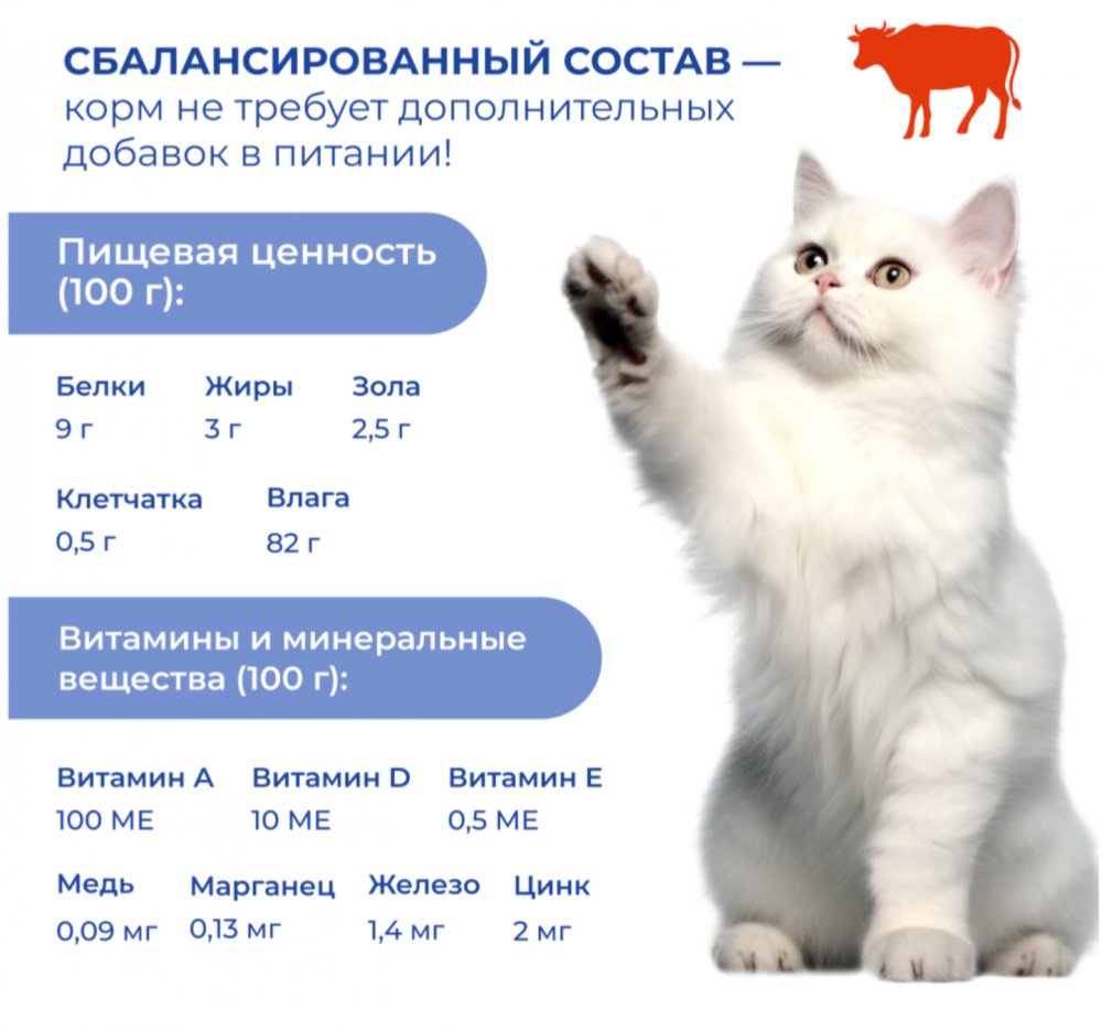 Консерва Jarvi Стерил Говядина (пауч) для стерилизованных кошек 85 г: ЖЕЛЕ
